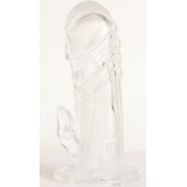 Прозрачная гелевая насадка с клиторальным отростком - 13 см. - Toyfa Basic - в Тамбове купить с доставкой Прозрачная гелевая насадка с клиторальным отростком - 13 см. - Toyfa Basic - в Тамбове купить с доставкой