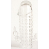 Гелевая прозрачная насадка с 2 отростками - 13 см. - Toyfa Basic - в Тамбове купить с доставкой Гелевая прозрачная насадка с 2 отростками - 13 см. - Toyfa Basic - в Тамбове купить с доставкой