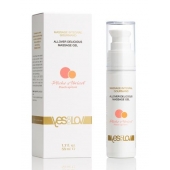 Универсальный массажный гель-смазка Allover Delicious Massage Gel с ароматом персика и аброкоса - 50 мл. - YESforLOV - купить с доставкой в Тамбове