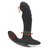 Черный вибромассажер простаты с функцией римминга Plug with Perineum Stimulator - 16,6 см. - Orion - в Тамбове купить с доставкой