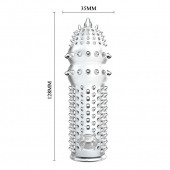 Закрытая прозрачная насадка Crystal sleeve - 14,2 см. - Erowoman-Eroman - в Тамбове купить с доставкой