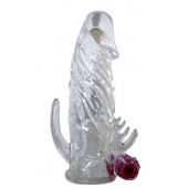 Закрытая прозрачная вибронасадка на пенис Crystal Sleeve Vibe - Erowoman-Eroman - в Тамбове купить с доставкой