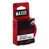 Ультратонкие презервативы в железном кейсе MAXUS Sensitive - 3 шт. - Maxus - купить с доставкой в Тамбове