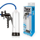 Прозрачная вакуумная помпа Sex Expert с насосом - Sex Expert - в Тамбове купить с доставкой