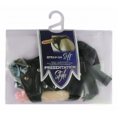 Черный пояс-трусики с двумя насадками Soft-Dolli - 16,5 и 10,5 см. - LOVETOY (А-Полимер) - купить с доставкой в Тамбове