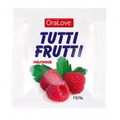 Пробник гель-смазки Tutti-frutti с малиновым вкусом - 4 гр. - Биоритм - купить с доставкой в Тамбове