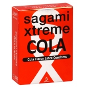 Ароматизированные презервативы Sagami Xtreme COLA - 3 шт. - Sagami - купить с доставкой в Тамбове