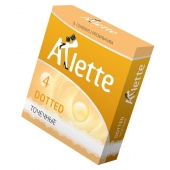 Презервативы Arlette Dotted с точечной текстурой - 3 шт. - Arlette - купить с доставкой в Тамбове