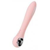 Розовый силиконовый вибратор с электростимуляцией GALVANI VIBE - 21 см. - ToyFa - купить с доставкой в Тамбове