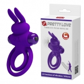 Фиолетовое эрекционное кольцо с вибростимуляцией клитора Vibrant Penis Ring III - Baile - в Тамбове купить с доставкой