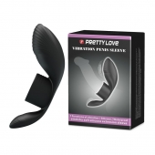 Черное кольцо на пенис с вибрацией Vibration Penis Sleeve - Baile - в Тамбове купить с доставкой