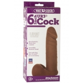 Насадка-мулат для трусиков Vac-U-Lock 6  ULTRASKYN Cock - 17,3 см. - Doc Johnson - купить с доставкой в Тамбове