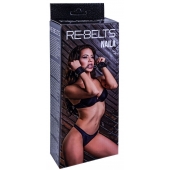 Черные кожаные наручники Naila - Rebelts - купить с доставкой в Тамбове