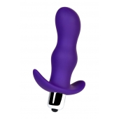 Фиолетовая изогнутая анальная вибропробка - 11,2 см. - A-toys в Тамбове Фиолетовая изогнутая анальная вибропробка - 11,2 см. - A-toys