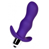 Фиолетовая изогнутая анальная вибропробка - 11,2 см. - A-toys в Тамбове Фиолетовая изогнутая анальная вибропробка - 11,2 см. - A-toys