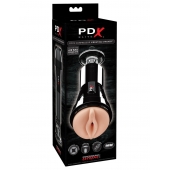 Телесный вибромастурбатор-вагина Cock Compressor Vibrating Stroker - Pipedream - в Тамбове купить с доставкой