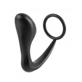 Эрекционное кольцо с анальной пробкой Ass-Gasm Cockring Plug - Pipedream - в Тамбове купить с доставкой