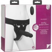 Черный полый вибрострапон Body Extensions BE Aroused - 17,78 см. - Doc Johnson - купить с доставкой в Тамбове