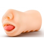 Телесный мастурбатор-ротик с язычком Oral Anne - Blush Novelties - в Тамбове купить с доставкой