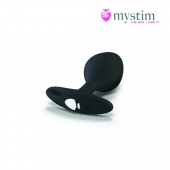 Черная пробка Mystim Rocking Vibe S с возможностью подключения к электростимулятору - 9,7 см. - MyStim - купить с доставкой в Тамбове