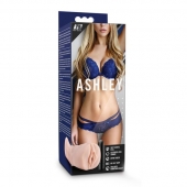 Телесный мастурбатор-вагина с вибропулей Ashley - Blush Novelties - в Тамбове купить с доставкой