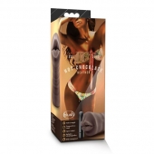 Коричневый мастурбатор-ротик Heather - Blush Novelties - в Тамбове купить с доставкой
