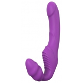 Фиолетовый безремневой вибрострапон DOUBLE DIPPER - Dream Toys - купить с доставкой в Тамбове