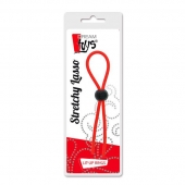 Красное эрекционное лассо с одной бусиной-утяжкой STRETCHY THIN LASSO - Dream Toys - в Тамбове купить с доставкой