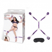 Фиолетовый набор фиксаций на кровати Classic Bedspreader - Lux Fetish - купить с доставкой в Тамбове