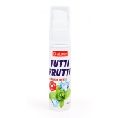 Гель-смазка Tutti-frutti со вкусом сладкой мяты - 30 гр. - Биоритм - купить с доставкой в Тамбове