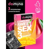 Презервативы для орального секса DOMINO Sweet Sex с ароматом манго - 3 шт. - Domino - купить с доставкой в Тамбове
