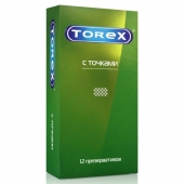 Текстурированные презервативы Torex  С точками  - 12 шт. - Torex - купить с доставкой в Тамбове