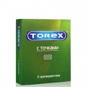 Текстурированные презервативы Torex  С точками  - 3 шт. - Torex - купить с доставкой в Тамбове