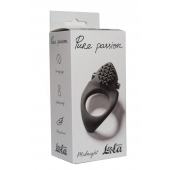 Черное эрекционное виброкольцо Pure Passion Midnight - Lola Games - в Тамбове купить с доставкой