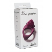 Бордовое эрекционное виброкольцо Pure Passion Sunset - Lola Games - в Тамбове купить с доставкой