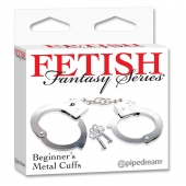 Металлические наручники Beginner s Metal Cuffs - Pipedream - купить с доставкой в Тамбове