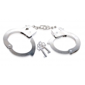 Металлические наручники Beginner s Metal Cuffs - Pipedream - купить с доставкой в Тамбове