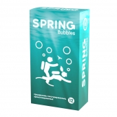 Презервативы SPRING BUBBLES с пупырышками - 12 шт. - SPRING - купить с доставкой в Тамбове