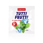 Пробник гель-смазки Tutti-frutti со вкусом мяты - 4 гр. - Биоритм - купить с доставкой в Тамбове