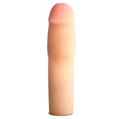 Телесная насадка-удлинитель на пенис PERFORMANCE 1.5INCH COCK XTENDER - 16 см. - Blush Novelties - в Тамбове купить с доставкой