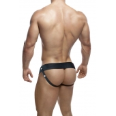 Черный мужской страпон DR. SKIN 6INCH HOLLOW STRAP ON - 16 см. - Blush Novelties - купить с доставкой в Тамбове