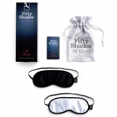 Набор из двух масок на глаза Soft Blindfold Twin Pack - Fifty Shades of Grey - купить с доставкой в Тамбове