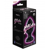 Черный анальный плаг Glide L - 11,7 см. - LOVETOY (А-Полимер) в Тамбове Черный анальный плаг Glide L - 11,7 см. - LOVETOY (А-Полимер)