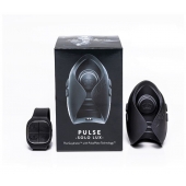 Темно-серый инновационный мужской осциллятор PULSE SOLO LUX с пультом ДУ - Hot Octopuss - в Тамбове купить с доставкой