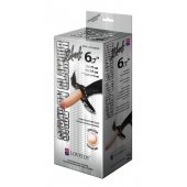Пояс-трусики с насадкой Glamour - 17 см. - LOVETOY (А-Полимер) - купить с доставкой в Тамбове