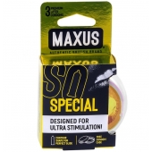 Презервативы с точками и рёбрами в пластиковом кейсе MAXUS Special - 3 шт. - Maxus - купить с доставкой в Тамбове