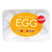 Набор из 6 мастурбаторов Tenga EGG Easy Beat с различным рельефом - Tenga - в Тамбове купить с доставкой