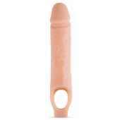 Телесный реалистичный фаллоудлинитель 10 Inch Silicone Cock Sheath Penis Extender - 25,4 см. - Blush Novelties - в Тамбове купить с доставкой