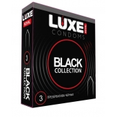 Черные презервативы LUXE Royal Black Collection - 3 шт. - Luxe - купить с доставкой в Тамбове