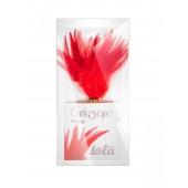 Красный перьевой тиклер Plume - 23 см. - Lola Lingerie - купить с доставкой в Тамбове